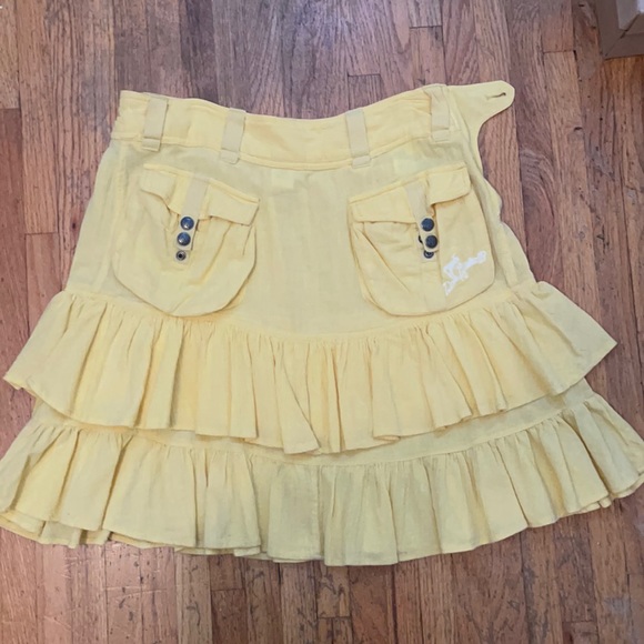 Diesel yellow ruffle skirt - Picture 1 of 6